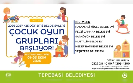 Tepebaşı’nda 36-57 Aylık Çocuklar İçin Oyun Dolu Kış Dönemi Kayıtları Başladı