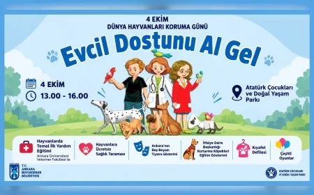 Ankara Büyükşehir Belediyesi 4 Ekim’de Başkentlileri “Evcil Dostunu Al Gel” etkinliğinde buluşturacak