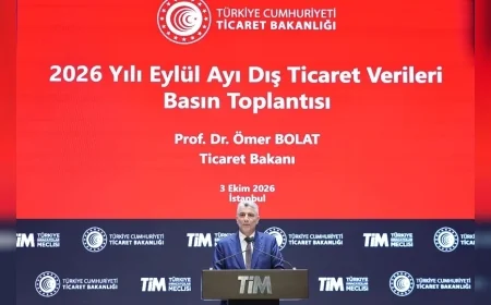 Ticaret Bakanı Ömer Bolat: “Eylül ihracatı 26 milyar dolarla Cumhuriyet tarihinin en yüksek seviyesine ulaştı”