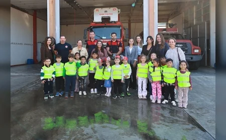Efes Selçuklu çocuklar İtfaiye Haftası’nda yangın ve afet bilincini yerinde öğrendi