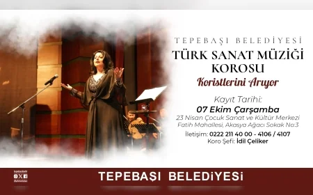 Tepebaşı Belediyesi Türk Sanat Müziği Korosu ve Halk Dansları Topluluğu yeni üyelerini arıyor