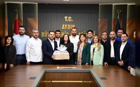 Aydın Büyükşehir Belediye Başkanı Özlem Çerçioğlu’na AK Parti Nazilli teşkilatından ziyaret