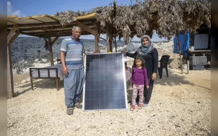 Mersinli konargöçer üreticiler Büyükşehir’in güneş paneli desteğiyle enerjiye kavuştu