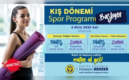 Buca Belediyesi kış dönemi spor kurslarını başlatıyor: Pilates ve zumba dersleri ücretsiz olacak