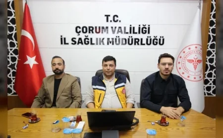 Çorum’da 2026 Afet Sağlık Grubu Tatbikatı öncesi kurumlar arası koordinasyon ve müdahale planları değerlendirildi