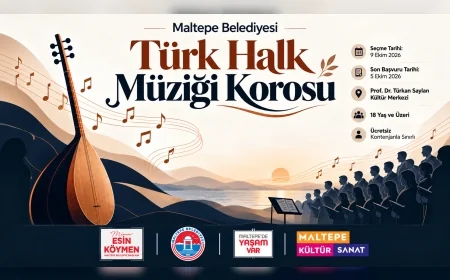 Maltepe Belediyesi Türk Halk Müziği Korosu yeni sanat sezonu için yeni seslerini arıyor