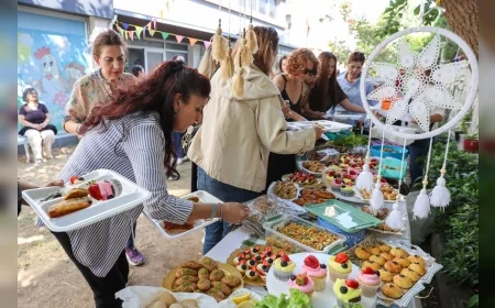 Buca’da Türkan Saylan Bahçe Buluşması’nda kursiyerlerin el emeği ürünleri sergilendi