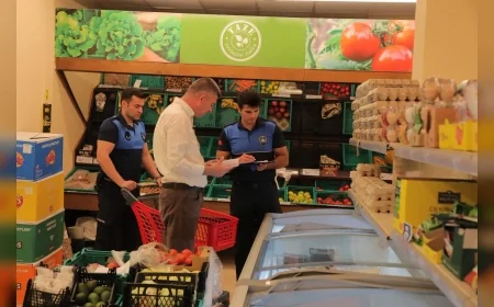 Edirne Belediyesi Zincir Marketlerde Denetimleri Sıklaştırdı: Fiyat Etiketleri, Son Tüketim Tarihleri ve Hijyen Koşulları İncelendi