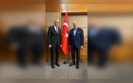 HEKİMSEN Genel Başkanı Uzm. Dr. Adil Kurban’dan TBMM Komisyon Başkanı Prof. Dr. Vedat Bilgin’e Taziye Ziyareti