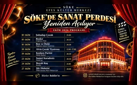 Söke Efes Kültür Merkezi’nde Ekim Ayı Boyunca Tiyatro, Müzik ve Sanat Rüzgârı Esecek
