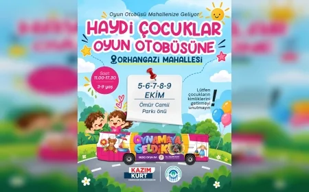 Odunpazarı Belediyesinin Oyun Otobüsü Mahalle Mahalle Geziyor, Çocuklara Eğlence Dolu Etkinlikler Sunuyor