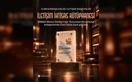 Cumhurbaşkanlığı İletişim Başkanlığı İletişim İhtisas Kütüphanesi’ne TAMGA Marka Ödülleri’nde Kurumsal Sorumluluk Özel Ödülü