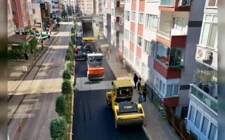 GİRESUN BELEDİYESİ KENT GENELİNDE 3 KİLOMETRELİK ASFALT YENİLEME ÇALIŞMASI BAŞLATTI