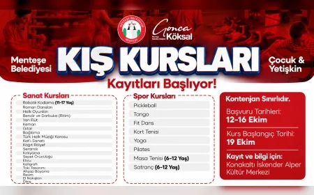 Menteşe Belediyesi’nin 29 Farklı Branşta Düzenleyeceği Ücretsiz Kış Kurslarına Kayıtlar Başladı