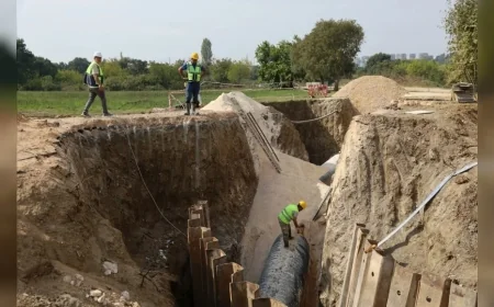 Bursa Büyükşehir Belediyesi Nilüfer’de 5 Bin 800 Metrelik Yeni İçme Suyu İletim Hattı İnşa Ediyor