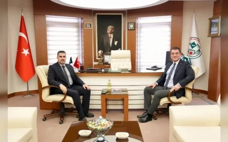 Giresun Cumhuriyet Başsavcısı Meriç Dede’den Belediye Başkanı Fuat Köse’ye İade-i Ziyaret