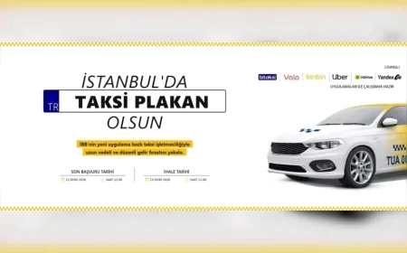 İstanbul Büyükşehir Belediyesi 250 Yeni Uygulama Bazlı Taksi Plakası İçin 13 Ekim’de 10. İhaleyi Düzenleyecek