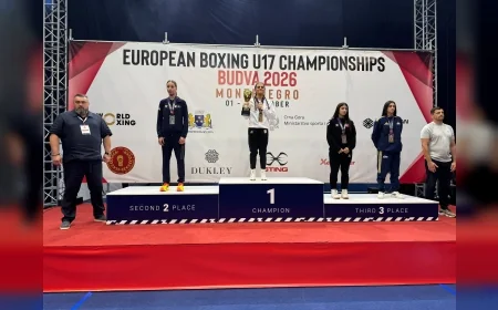 Bursa Büyükşehir Belediyesporlu Sudem Temuçin Avrupa Boks Şampiyonası’nda Bronz Madalya Kazandı