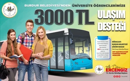 Burdur Belediye Başkanı Ali Orkun Ercengiz: “İkametini Burdur’a Alan Öğrencilere 3.000 TL Ulaşım Desteği Sağlayacağız”