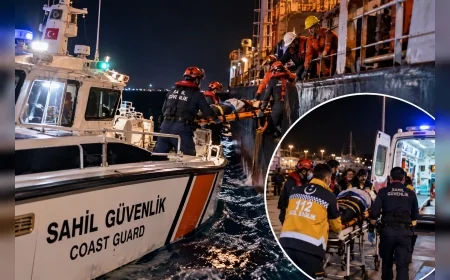 İçişleri Bakanlığı: “Antalya'nın Kaş ilçesi açıklarında yaralanan mürettebatın tıbbi tahliyesi gerçekleştirildi”