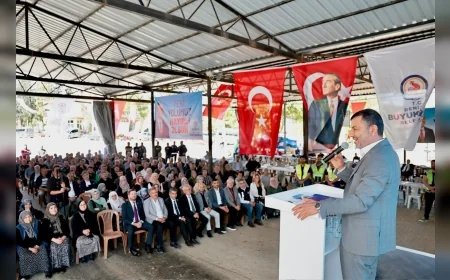 Denizli Büyükşehir Belediye Başkanı Bülent Nuri Çavuşoğlu Tavas’ta 11 Kilometrelik Horasanlı-Gümüşdere Yolunu Ulaşıma Açtı