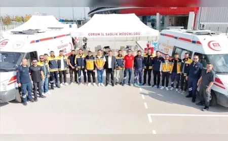Çorum’da Ambulans Sürüş Güvenliği Eğitimiyle Kazaların Önlenmesi ve Acil Sağlık Hizmetlerinde Güvenliğin Artırılması Hedefleniyor