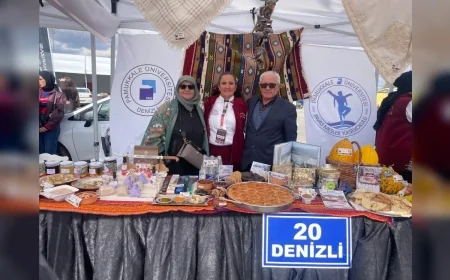 Denizli Mutfağı Guinness Rekoru Kıran Dünyanın En Büyük Anadolu Sofrasında Yöresel Lezzetleriyle Yer Aldı