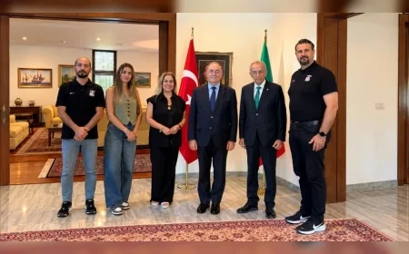 Yukatel Denizli Basket, Lizbon’da Türkiye Büyükelçisi Haldun Koç ile Bir Araya Geldi