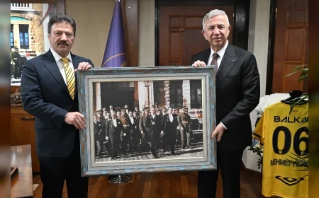 Ankara Büyükşehir Belediye Başkanı Mansur Yavaş’tan TESK Başkanı Mehmet Yiğiner’e Hayırlı Olsun Ziyareti
