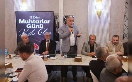Canik Belediye Başkanı İbrahim Sandıkçı Muhtarlarla Buluştu, Talepleri Dinledi ve Yeni Projeleri Paylaştı