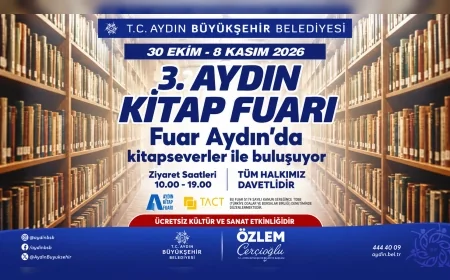 Aydın Büyükşehir Belediye Başkanı Özlem Çerçioğlu: “3. Aydın Kitap Fuarı’na tüm vatandaşlarımızı davet ediyorum”
