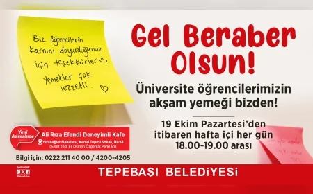 Tepebaşı Belediye Başkanı Dt. Ahmet Ataç: “Üniversiteli Gençleri Akşam Yemeğine Bekliyoruz”