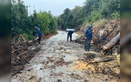 Marmaris Belediyesi Ekipleri Sağanak Yağışa Karşı Gece Gündüz Sahada Görev Yaptı