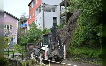 Zonguldak Kdz. Ereğli’de Şiddetli Yağış ve Fırtınaya Karşı Belediye 250 Personelle Sahada