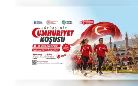 Bursa Büyükşehir Belediyesi Cumhuriyet’in 103. Yılını 5 Kilometrelik Cumhuriyet Koşusuyla Kutlayacak