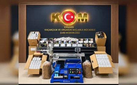 Kırşehir Emniyet Müdürlüğünden Kaçakçılık Operasyonu: 172 Bin 600 Makaron Ele Geçirildi