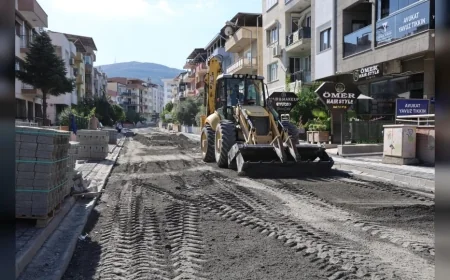Söke Belediyesi Futbol Sokak ve Esin Sokak’ta Yol Yenileme Çalışmalarını Hızlandırdı