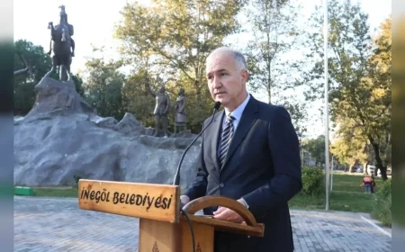 İnegöl’de 19 Ekim Muhtarlar Günü Törenle Kutlandı, Belediye Başkanı Alper Taban Muhtarlarla Buluştu