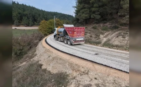Bursa Büyükşehir Belediyesi Osmangazi’de 10 Kilometrelik Yolu Yenileyerek Genişliğini 9 Metreye Çıkardı