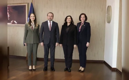 Aydın Büyükşehir Belediye Başkanı Özlem Çerçioğlu’na İl Sağlık Müdürü Şenkul ve Sağlık Yöneticilerinden Ziyaret