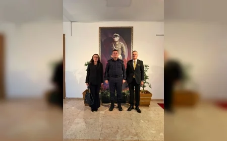 Cumhur Haber Ajansı Yönetim Kurulu Başkan Vekili Hidayet Bay ve İl Muhabiri Cangül Çorlu’dan Çorum İl Jandarma Komutanı Kubilay Ayvaz’a Ziyaret