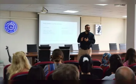 Ege Üniversitesinde Lisansüstü Eğitim Söyleşisi: “Fikir ve Teknoloji Üreten Ülkeler Küresel Ölçekte Söz Sahibi Oluyor”