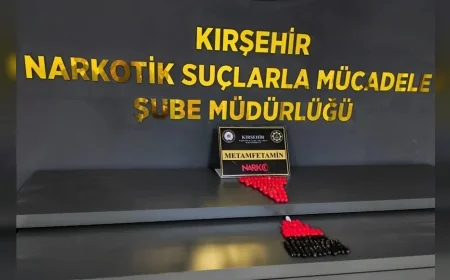 Kırşehir İl Emniyet Müdürlüğünden Uyuşturucu Operasyonu: 100 Kapsülde 731,42 Gram Metamfetamin Ele Geçirildi