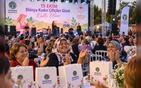Menemen’de Dünya Kadın Çiftçiler Günü’ne Özel Kutlama: 1.500 Kadın Çiftçi Bir Araya Geldi