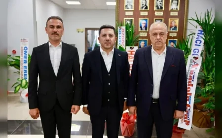 Nevşehir Belediye Başkanı Rasim Arı’dan NTSO Başkanı Mehmet Ali Öbekli’ye Hayırlı Olsun Ziyareti