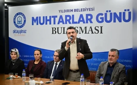Yıldırım Belediye Başkanı Oktay Yılmaz: “Muhtarlık demek vefa demek, birlik beraberlik demek”