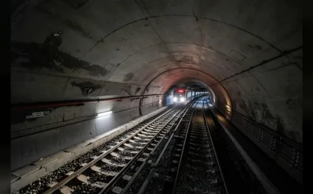 İzmir Büyükşehir Belediyesi Metro Hattında 844 Metre Rayı Yeniledi, Çalışmalar Devam Edecek