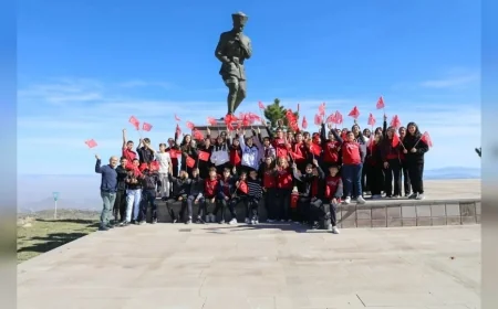 Afyonkarahisar Belediyesi Sekiz Ortaokuldan Yüzlerce Öğrenciyi Kocatepe’de Tarih Yolculuğuyla Buluşturdu