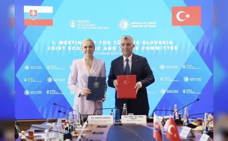 Ticaret Bakanı Ömer Bolat: “Slovakya ile 5 milyar dolarlık ticaret hacmi hedefine ulaşmakta kararlıyız”