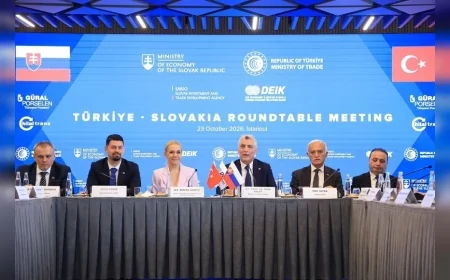 Ticaret Bakanı Ömer Bolat: “Slovakya ile ikili ticaret hacmimizi 5 milyar dolara çıkarmayı hedefliyoruz”